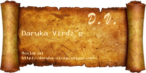 Daruka Virág névjegykártya